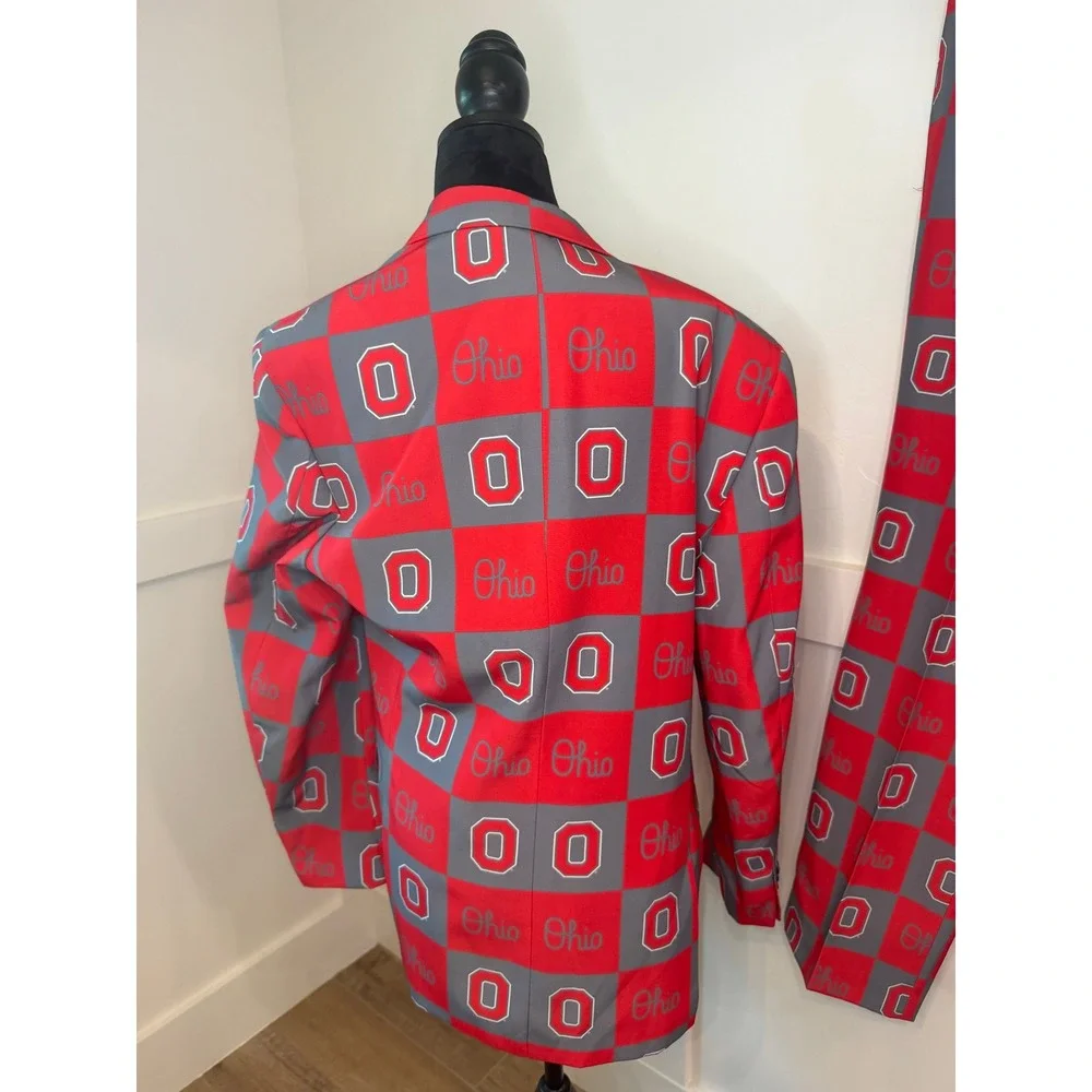 Tellum + Chop Ohio State Suit 42 Jacket 38x36 Pants Game Day Tailgate NWT